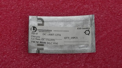 (25) Narda Microwave East  GC15007-127A SI TVAR NON HERMETIC MICROSTRIP Gold