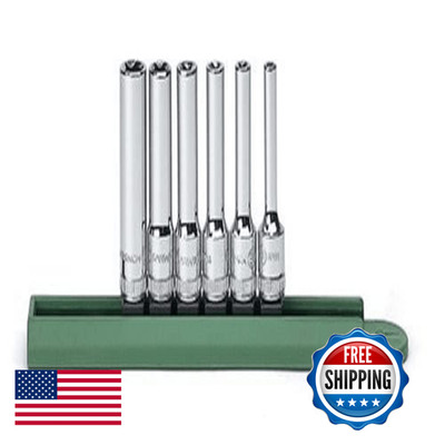 Gearwrench 6 Pc. 1/4 Drive Deep External Torx Socket Set - 80322