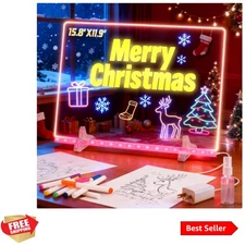 Eco-Friendly 20-Inch LumiBoard - Magic LED Drawing Board with Stand & Markers