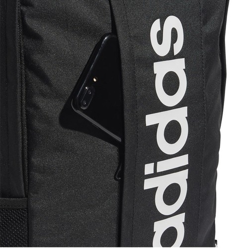 Adidas Essentials Linear 18.5L Backpack School/Work/Gym Black-White FREE SHIP - Picture 5 of 6
