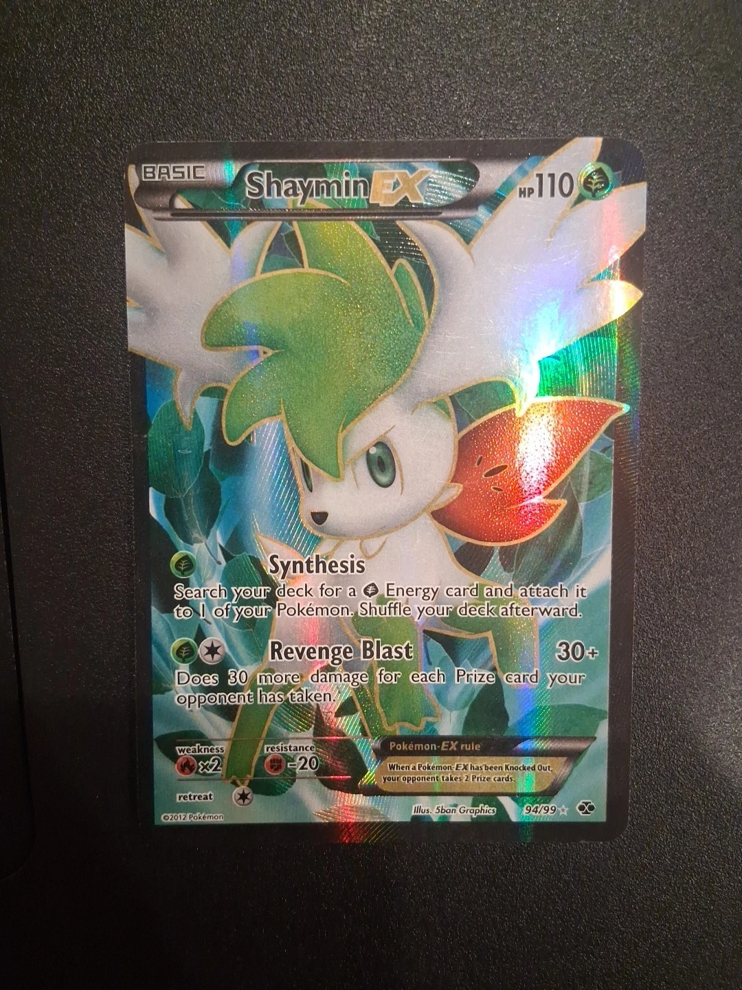 Pokémon TCG Shaymin EX Full Art Rare Card 94/99 Next Destinities LP