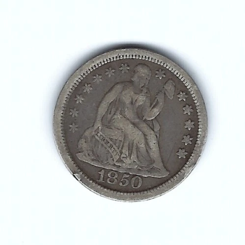 1850-P Seated Liberty Dime — photo from the most recent tracked eBay sale
