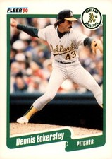 1990 Fleer #6 Dennis Eckersley