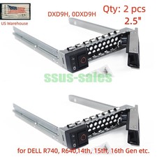 2PCS 2.5'' Hard Drive Tray Caddy DXD9H 0DXD9H for Dell R640 R740 R650 G14 15 16