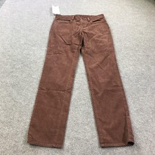 Brooks Brothers Pants Mens 33x32 Brown Corduroy Slim 5 Pocket Casual Stretch