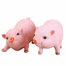 Harz Schwein Ornament niedliches Design Tierfigur lebensecht f&uuml;r Garten, Sammler