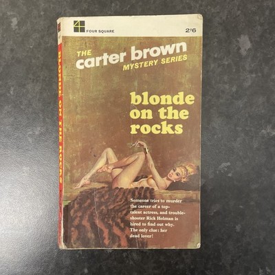 Blonde on the Rocks Carter Brown Mystery series Four Square 1964 Paperback Pulp