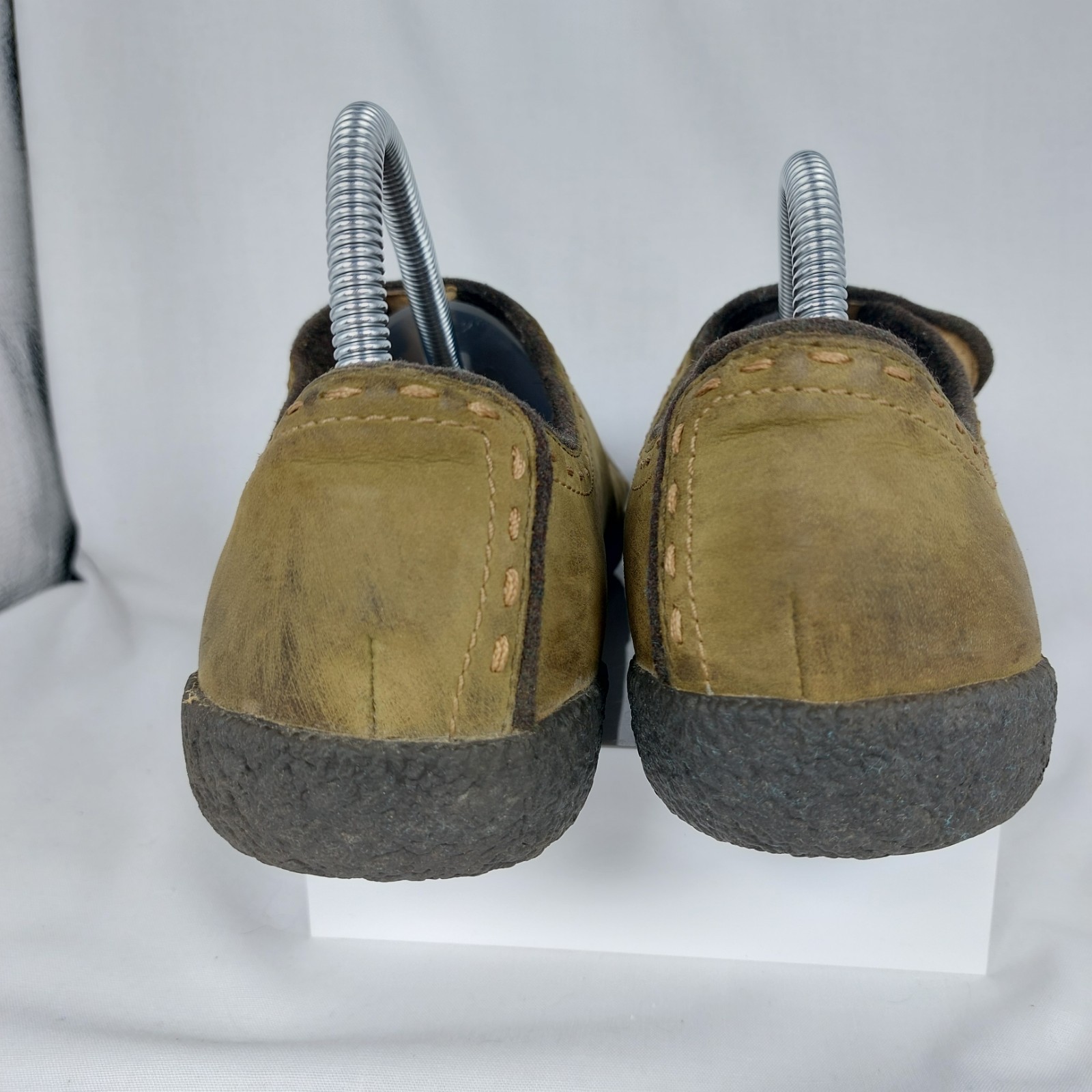 Mocassino Keen Chamonix Comfort verde militare scamosciato Wms taglia 10M outdoor escursionismo