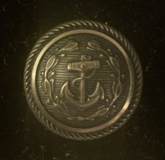 Waterbury Blazer Button Set Of 9 Boat Anchor Nautical Pewter For 2 Or 3 Btn Coat - Image 2 of 4