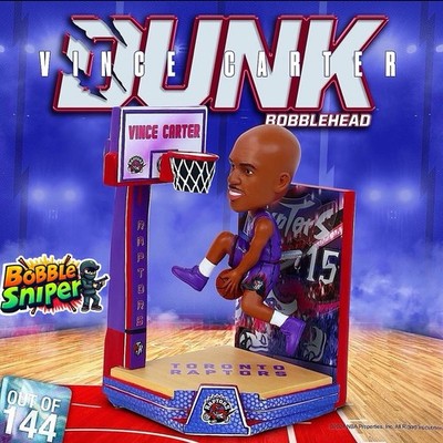 VINCE CARTER Toronto Raptors Legend ''Slam Dunk'' Exclusive NBA #144 Bobblehead