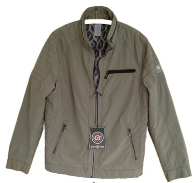 Gate One Herren Blouson Jacke kurz Khaki Gr. 26 Stehkragen RV Taschen - Bild 1 von 4