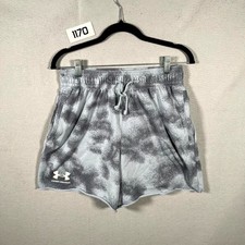 Under Armour Shorts Women Medium Gray White A...