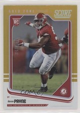 2018 Score Rookies Gold Zone 1/50 Daron Payne #414 1u0