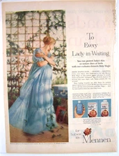 Mennen Baby oil, lotion and powder print ad