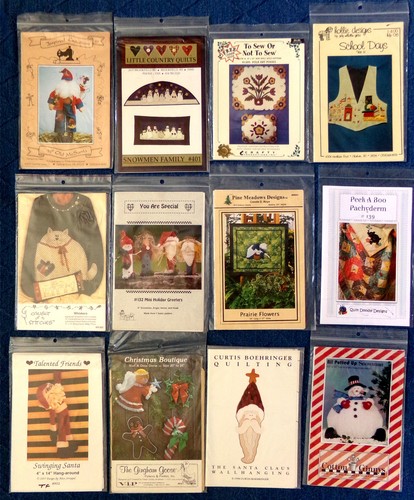 50 PATTERNS: Huge Mixed Sewing & Craft Pattern Lot, Dresses Quilt Doll Christmas - Picture 3 of 6