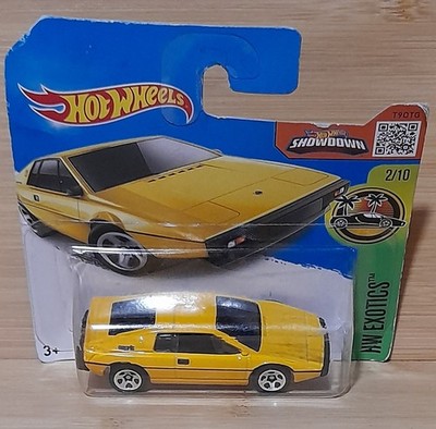 Hot Wheels SHOWDOWN  2/10 2016 LOTUS ESPRIT ST in GELB HW EXOTICS OVP