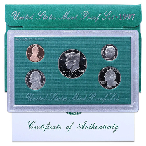 (Lot of 3) 1997 United States Mint Clad Proof Coin Set with COA - As Is - 第 3/3 張圖片