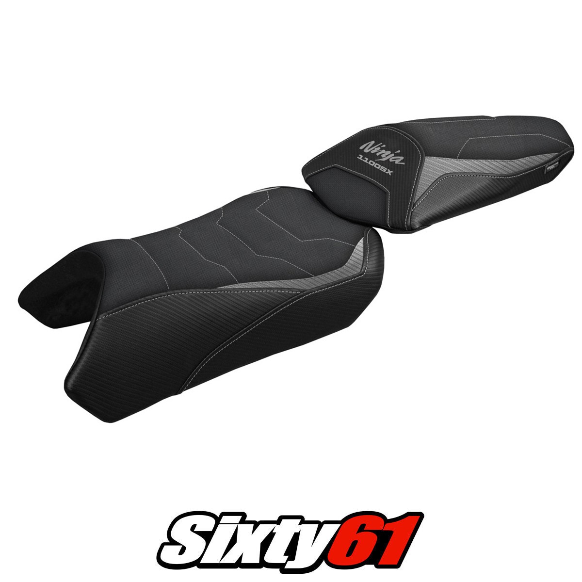 Kawasaki Ninja 1100 SX 2025 2026 Seat Cover Tappezzeria Comfort Grey Black