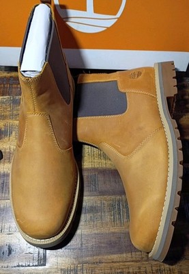 Mens Timberland Premium Leather Redwood Falls Chelsea Boot 11.0 WHEAT GRIPSTICK