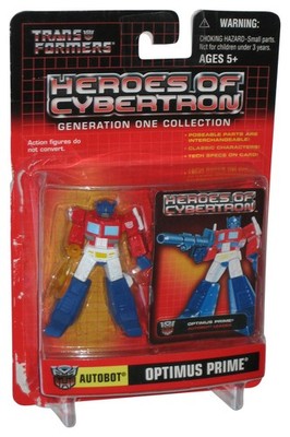 Transformers Heroes of Cybertron G1 (2001) Autobot Optimus Prime Figure w/ Yello