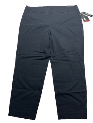 #ad Briggs Pull On Pants 18 Black 36x26 Women’s Ankle Length Slimming $24.99