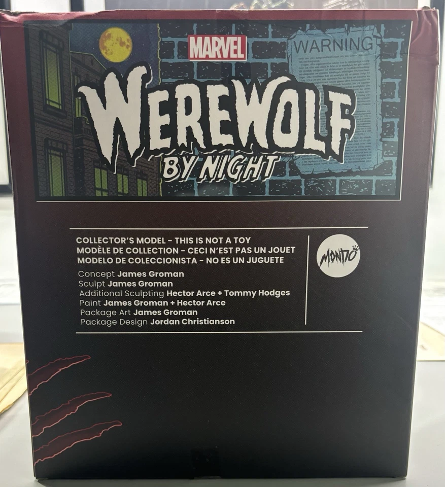 Vinilo suave Mondo Werewolf By Night Blood Moon variante de James Groman LE 200 Foto 2 de 4