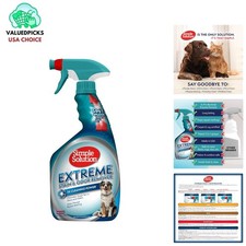 3X Pro-Bacteria Enzymatic Cleaner - Powerful Pet Stain  Odor Eliminator 32oz