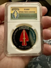 United States Army Special Forces Delta Force Challenge Coin Hard Display Case