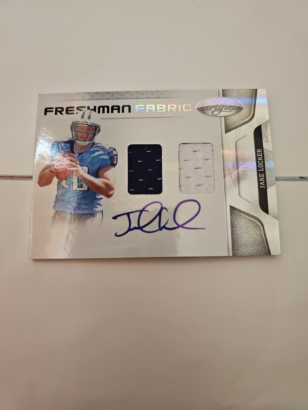 Jake Locker Panini Certified #269 Jersey Autograph