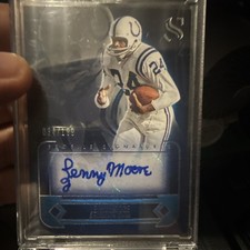 Panini 2025 Silhouette Profile Signatures Autograph Lenny Moore Colts /199
