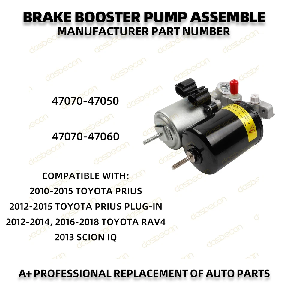 Anti lock Pump Assembly Brake booster For Toyota Prius 2010-2015 47070-47050 Foto 2 de 4