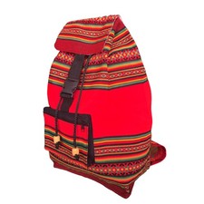 Unique Native Peruvian Bag - Ethnic Shoulder Backpack 18''x9.5''x6''