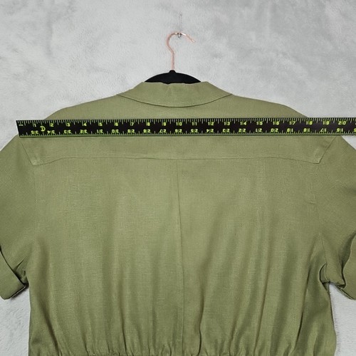 Free Assembly Utility Shorts Romper Deep Olive Green Short Slv 4”Inseam Sz S NWT - 第 9/13 張圖片