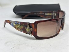 Ed Hardy Sunglasses EHS-021 Sheriff Dragon Tokyo Tortoise Solid Brown With Case