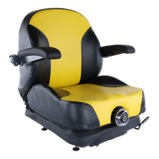 Yellow Black Zero Turn Mower Suspension Seat For John Deere Cub Cadet Hustler