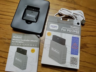 wireless controller adapter for ps1 ps2 von blue retro