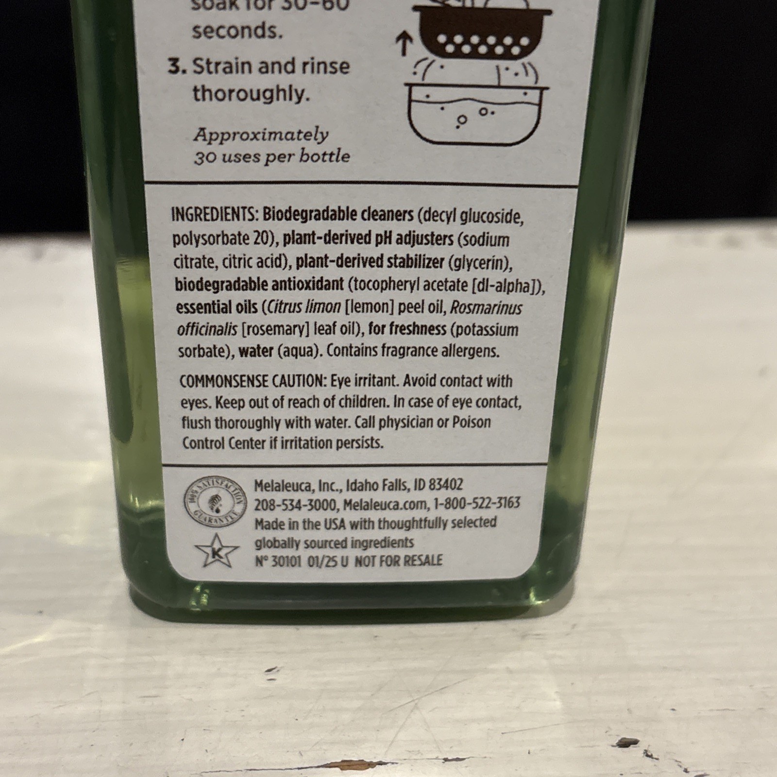 Melaleuca: Harvest Pure ECOSENSE Fruit & Vegetable Wash 8 Ounce~NEW