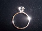 1 carat Round Fake Glass Diamond Engagement Ring Silver band Size 7 — photo 7
