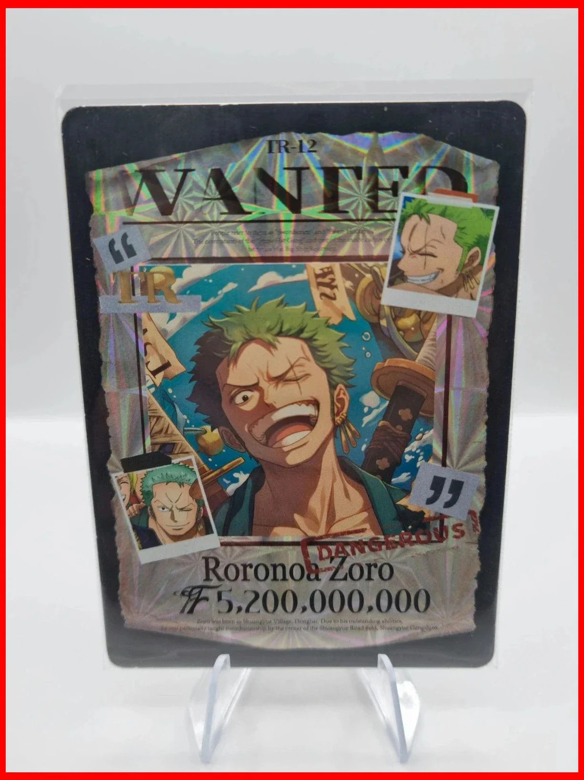 Roronoa Zoro TR Wanted One Piece Special Card