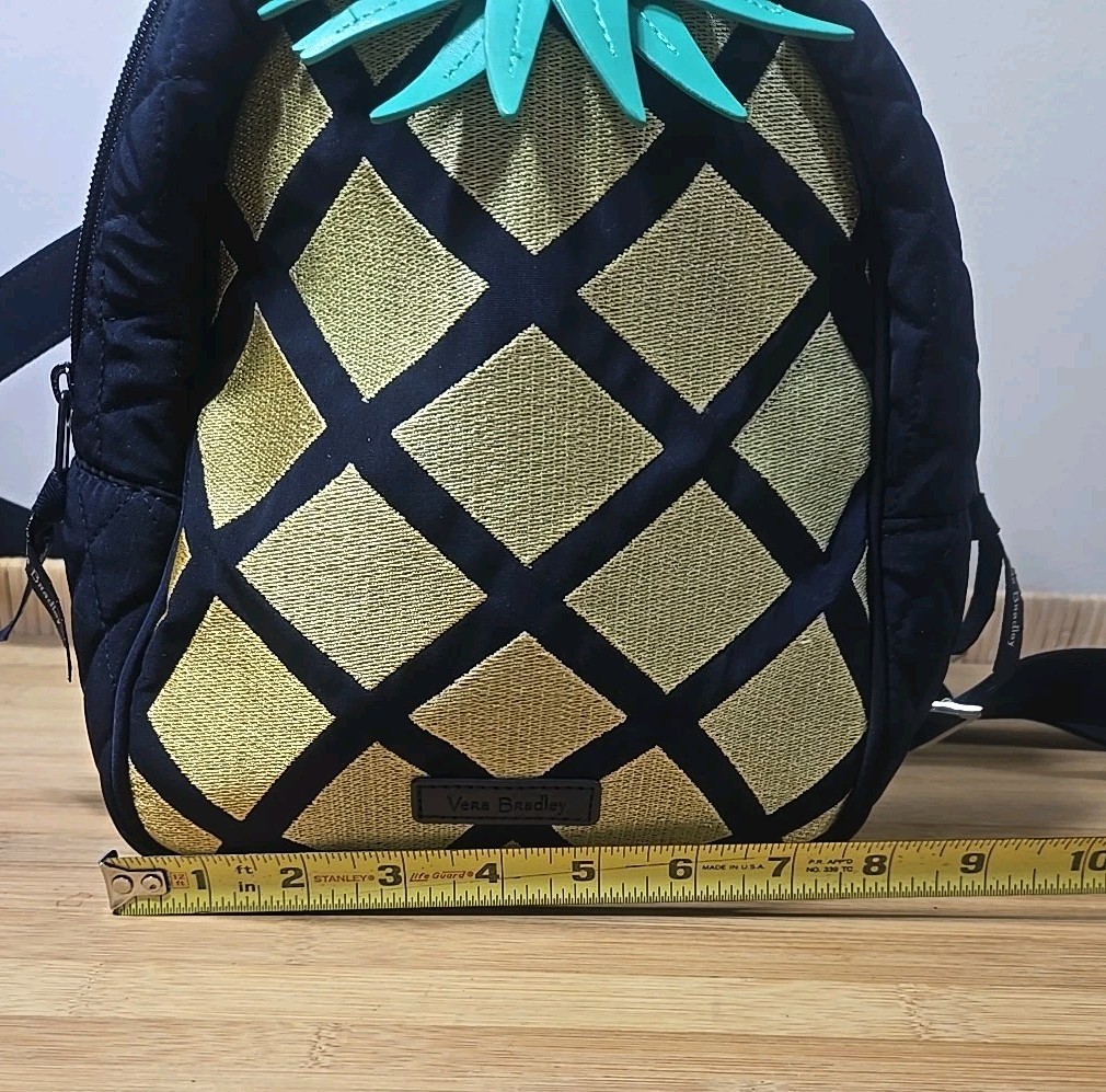 Pineapple Backpack Vera Bradley Small  Handbag Mi… - image 12