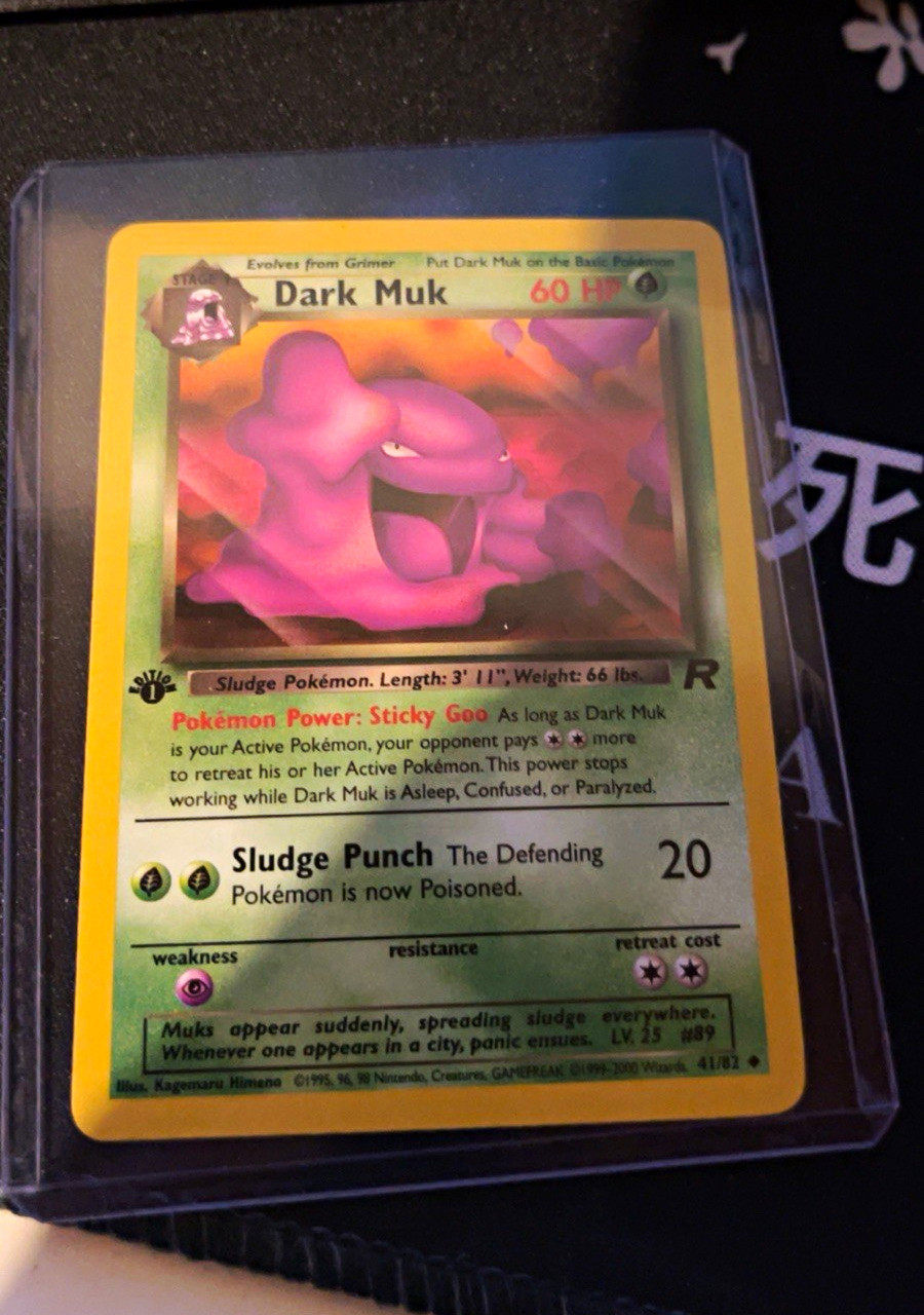 Dark Muk 41/82 Team Rocket 1st Edition Regular Uncommon 60 HP English 2000