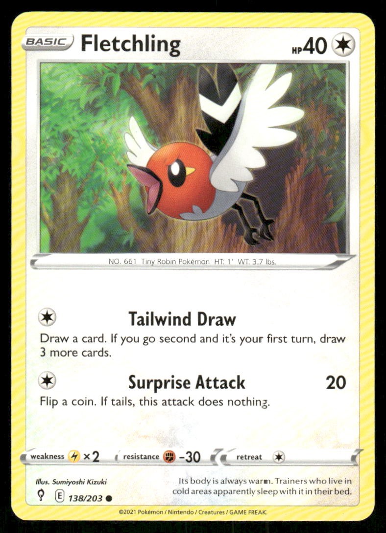 Fletchling 138/203 - Evolving Skies - Common NM