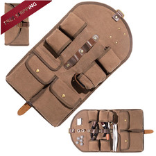 MrPyer Waxed Canvas 16.34" x 9.65" unfolded , x 6.06" folded , Brown