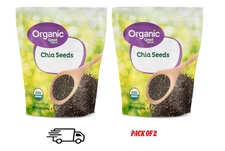 Great Value Organic Chia Seeds 32 oz each (pack of 2) USDA Organic, Gluten-Free