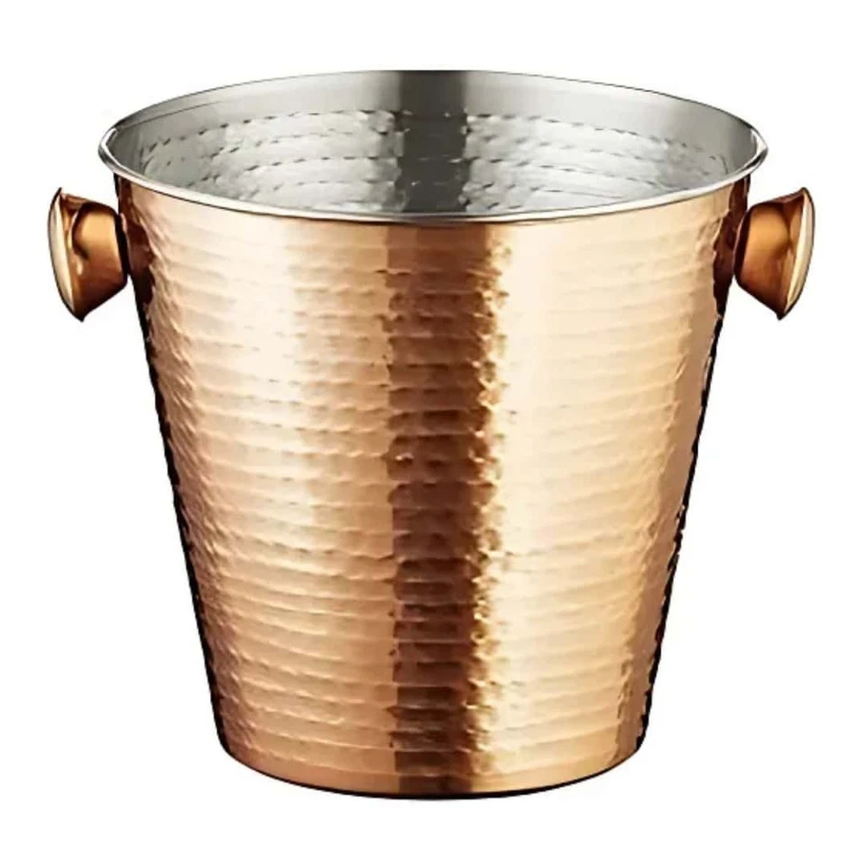 Martelliertes Eiswürfelkübchen Aus Metall In Kupfer 23 cm Ø - Leone - Bild 1 von 1