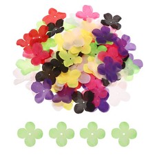 1.8 Inch Flowers Patch, 100Pcs Artificial Flowers Handmade Patches, Green