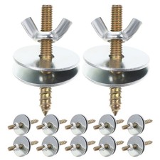 24 Sets Cage Nuts and Screws Metal for Birdcage  s Fasteners Perch Hardware