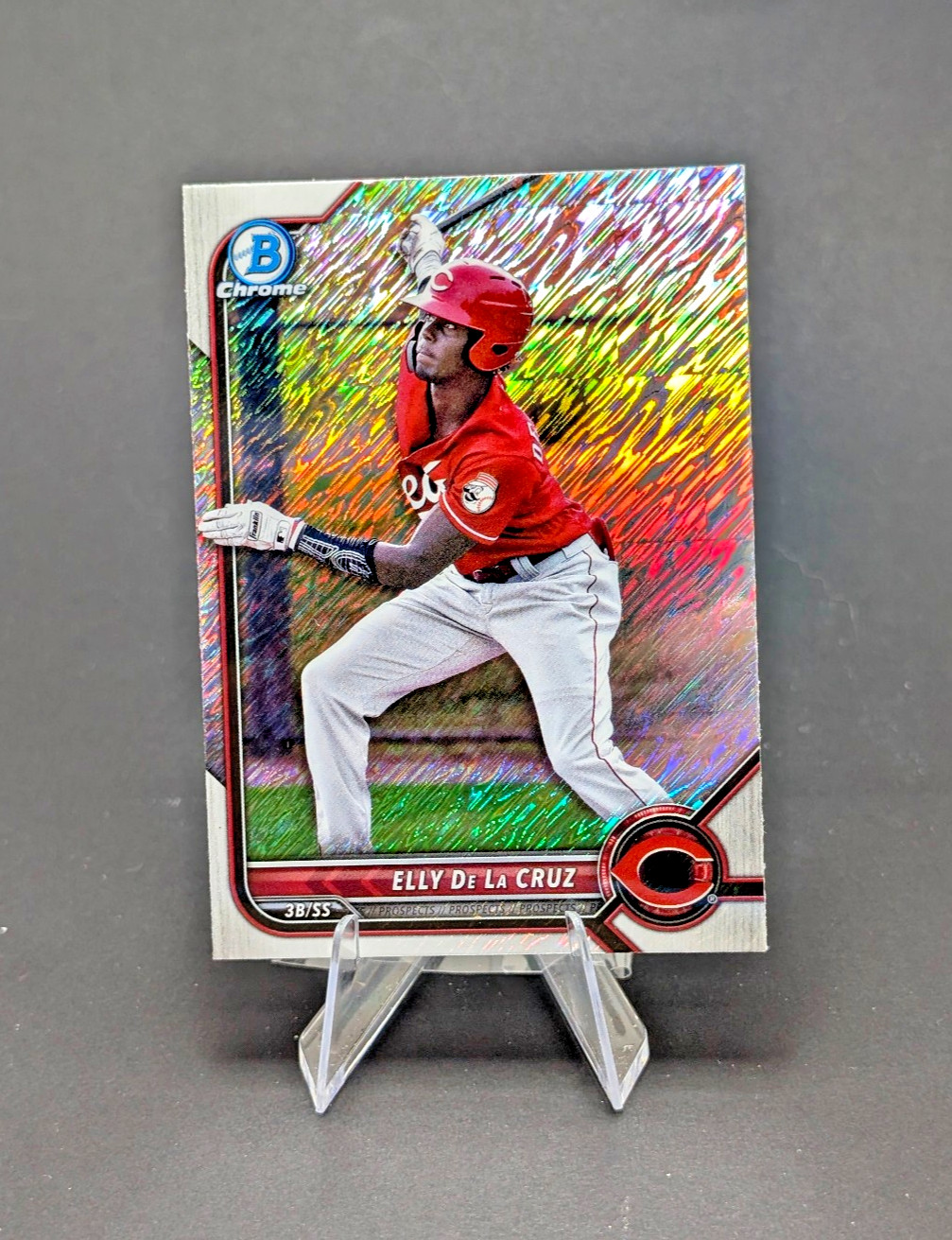 2022 Bowman Chrome - Prospects Elly De La Cruz #BCP-224 Shimmer Refractor (RC)