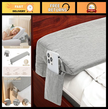 39"x8"x5" Bed Wedge Pillow Gap Filler with Side Pocket - Removable  Washable Ma