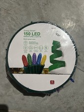 GE Energy Smart 150 Ct 49.6 ft Multicolor Mini LED Christmas String Lights NEW